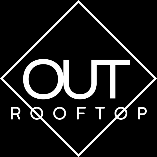 Out Rooftop Logo White