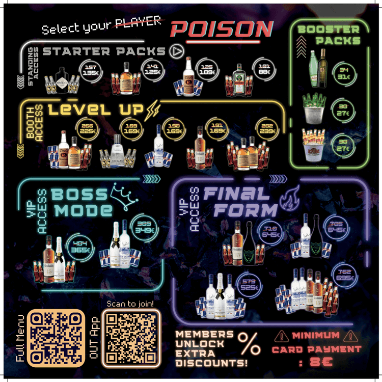 Select Your \(Player\)Poison 🍾


